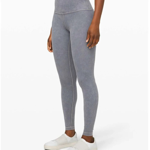 LULULEMON Wunder Under High-Rise Tight *Snow Washed 25"  Washed Luna Size 4 - Picture 1 of 12
